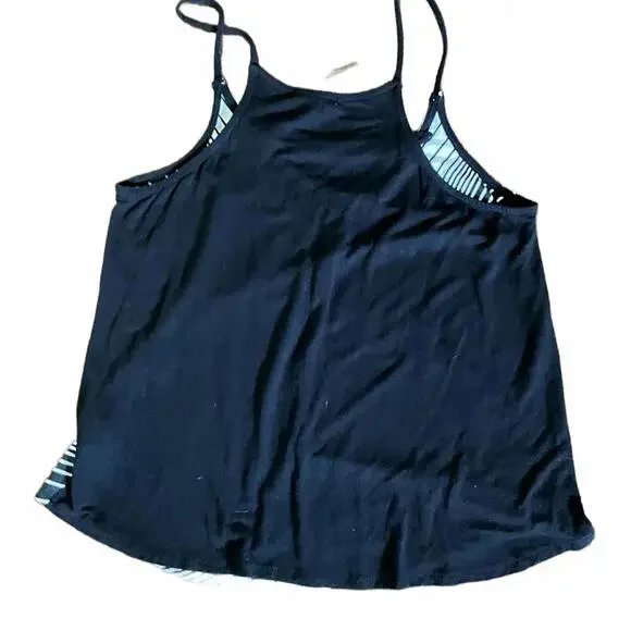 Maurices Black Stripe Tank Top Large - Picture 3 of 5